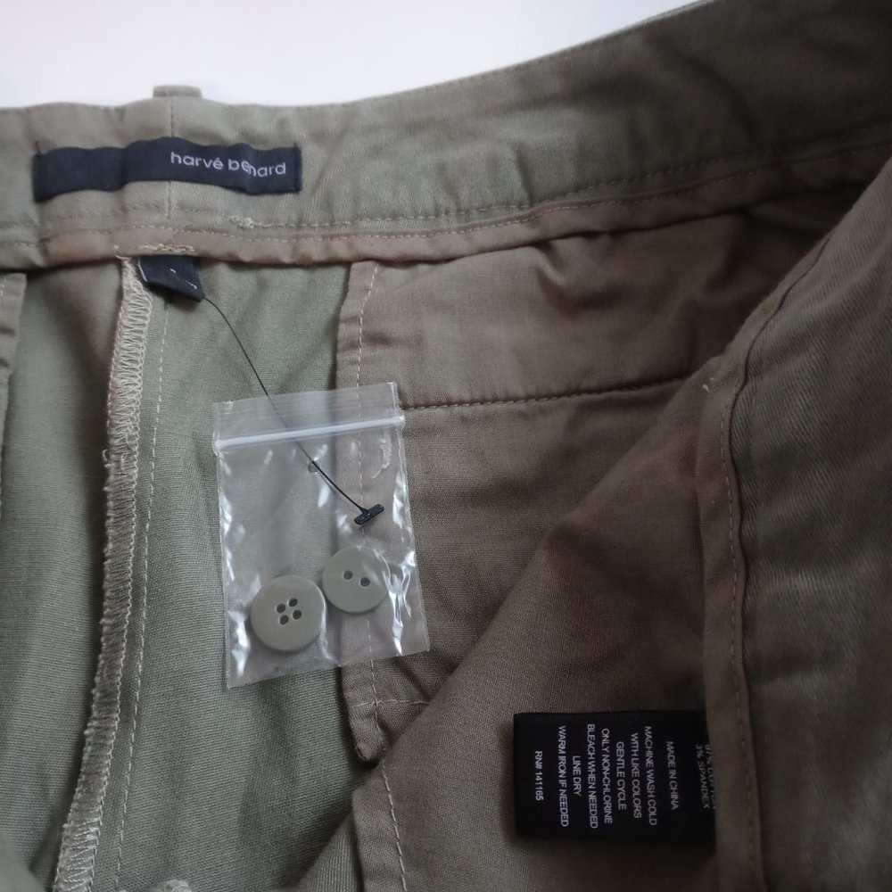 NWT HARVE BENARD dusty green summer shorts (sz2.6) - Picture 5 of 6